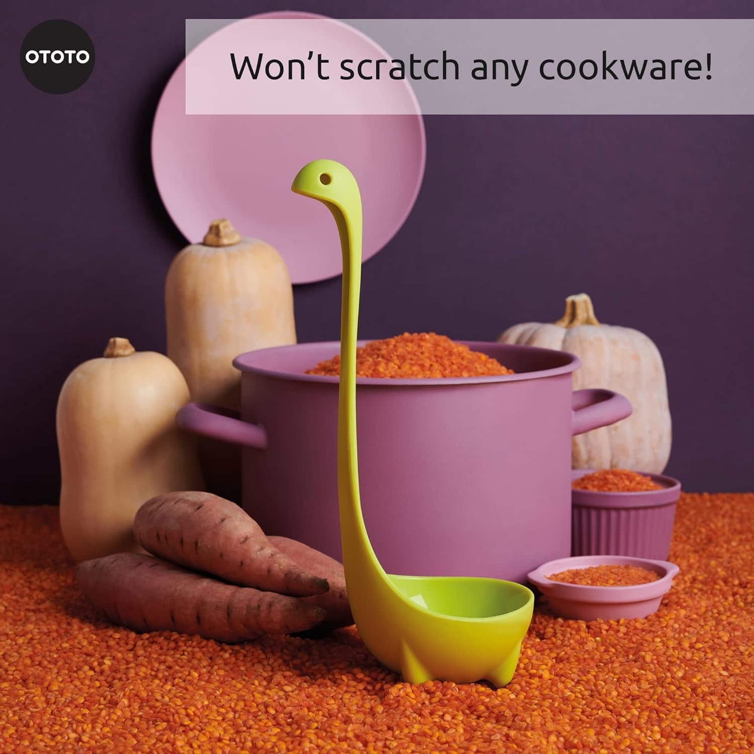 Original Nessie Soup Ladle - Unique Loch Ness Design Kitchen Utensil, Ideal Cooking Gift for Moms and Women