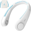 Portable Hanging Neck Fan,Battery Operated Bladeless Neck Fan,Rechargeable Personal Cooling Fan,Wearable Personal Neck Fan with 3 Wind Speeds for Office Sports Traveling Unique for Father