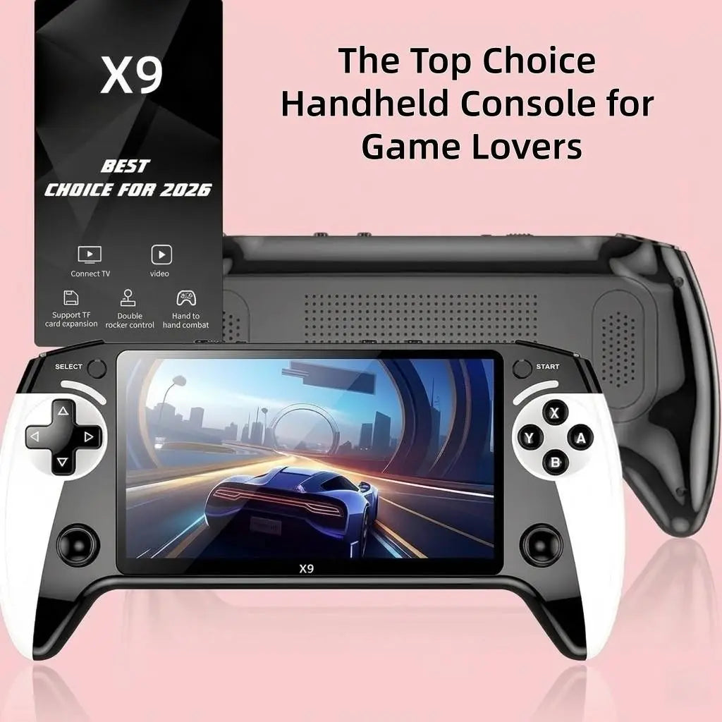X9 Handheld Game Console, Wireless Portable Console, Digital Console, 5.5 Inch HD Screen, Retro Gaming, Home Relaxation, Friend Gathering, Christmas Gift, Valentine'S Day Present