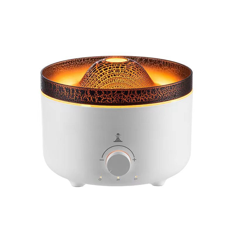 Mute of New Small Simulated Flame Volcano Humidifier Flame Humidifier Volcano Diffuser Home Decorations