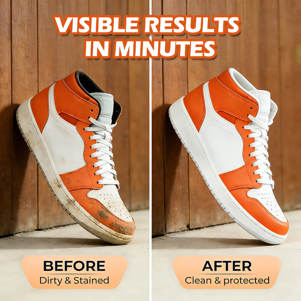 SOPAMI Eco-Friendly Foam Shoe Cleaning Kit | Remove Stains from Sneakers, Boots & More | Complete Care Set