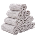 Baby Washcloths - Natural Cotton Baby Wipes - Soft Newborn Face Towel for Sensitive Skin - 10 Pack, 12X12 Inches
